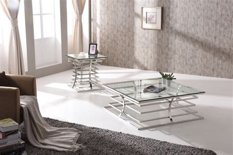 Aside from the traditional coffee table, end tables also make great additions to any living space. Modrest Snyder Modern Square Glass Coffee Table - Coffee ...