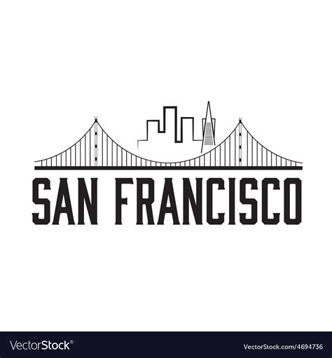 San Francisco Skyline Royalty Free Vector Image