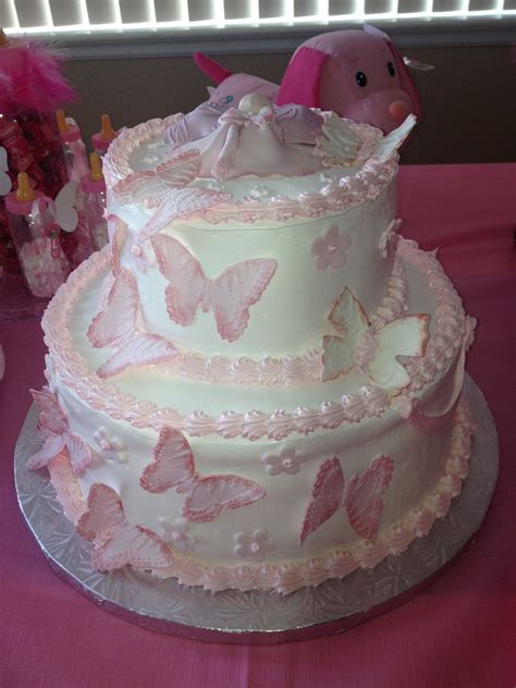 Beautiful Butterfly Cake I Had Made For My Baby Shower Delicious 💗
