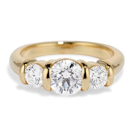 The Ridge Ring With Diamonds Brown Goldsmiths