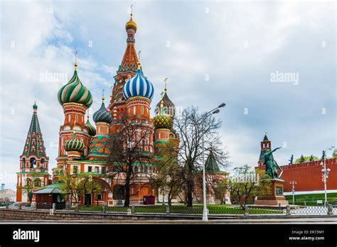St Basil S Cathedral On Red Square Of Moscow The Cathedral Was Built