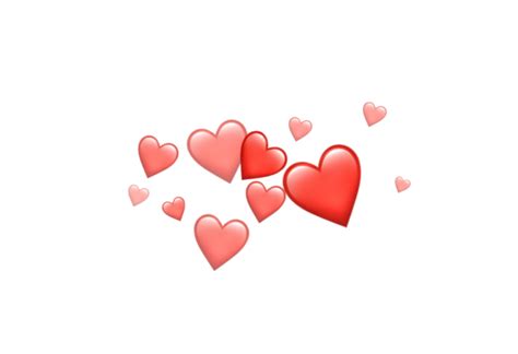 Red Emoji Hearts Freetoedit Sticker By Satanicbarbie