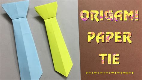 How To Make A Paper Neck Tie Easy Craft Tutorial For Beginners Hd