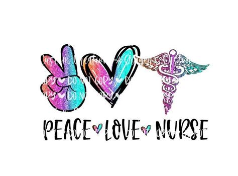 239 Peace Love Nurse Svg SVG PNG EPS DXF File