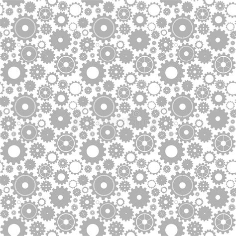 Seamless Gear Pattern Stock Vector Illustration Of Machine 41163671