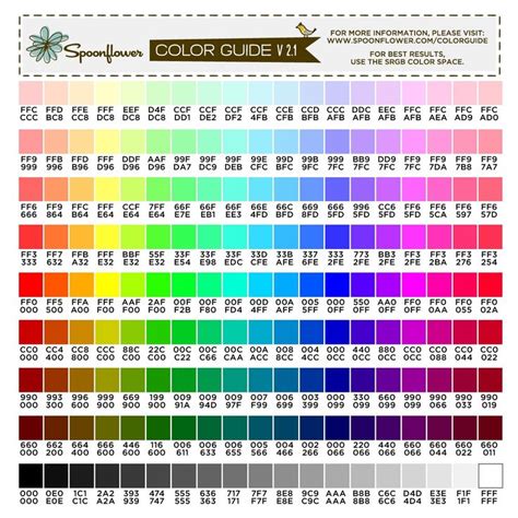Rainbow Hex Color Code Hex Color Codes Hex Colors Cmyk Color Chart Designinte Com