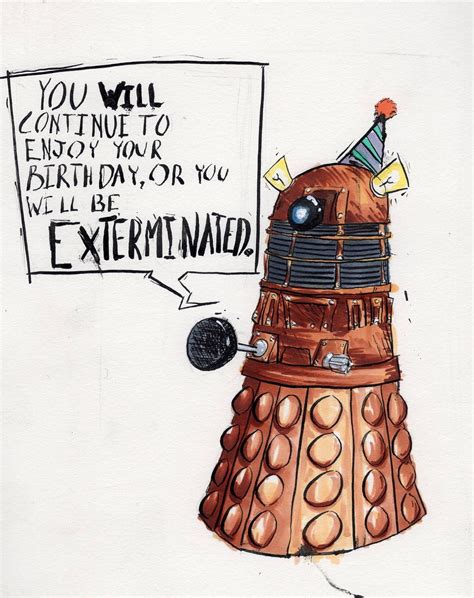 Dalek Birthday Wishes Dr Who Birthday Card Doctor Who Birthday