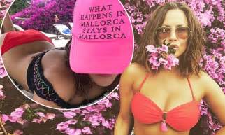 Love Island S Caroline Flack Off Ample Assets In Bikini Daily Mail Online