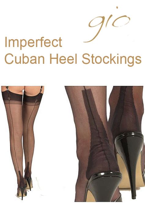 Gio Imperfect Fully Fashioned Cuban Heel Stockings Yakilia