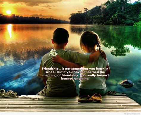 Friendship Image With Kids And Quote