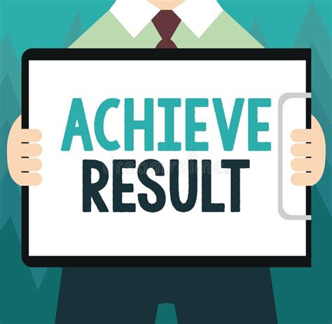 Conceptual Hand Writing Showing Achieve Result Business Photo