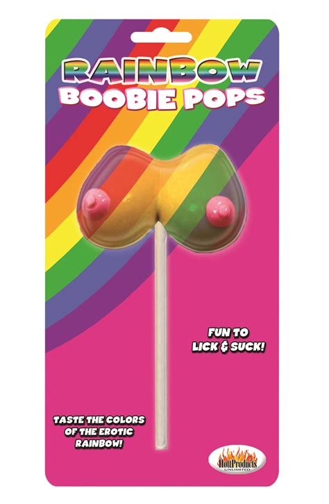 rainbow boobie candy pop pink cherry