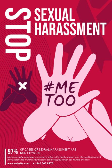 223 free stop sexual harassment poster templates postermywall