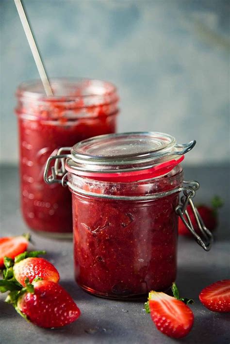 Homemade Strawberry Jam With Reduced Sugar And No Store Bought Pectin