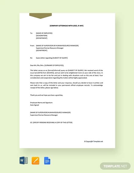 The sample cover letter below includes the key elements you need to persuade a hiring manager when transferring industries, such as FREE Query Letter Template - Word | Google Docs | Apple ...