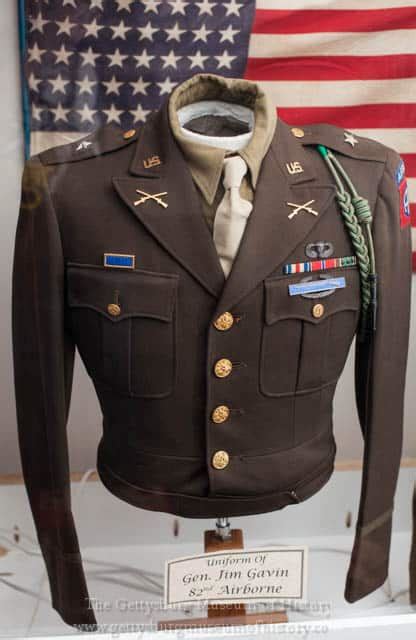 82nd Airborne General Jim Gavins Uniform 1944 Gettysburg Museum