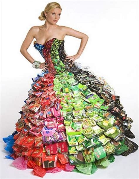 Image Result For Dress Made Of Crisp Packets Recycled Dress Crazy
