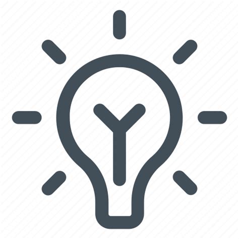 Blub Bright Idea Lightbulb Solution Icon Icon