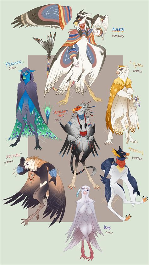 Avian Mantelbeasts Auction Closed By King Chimera On Deviantart