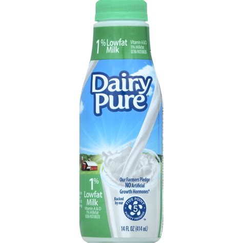 Dairypure Milk Lowfat 1 Milkfat 14 Oz Instacart