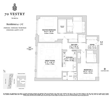 70 Vestry Street 4c New York Ny 10013 Sales Floorplans Property