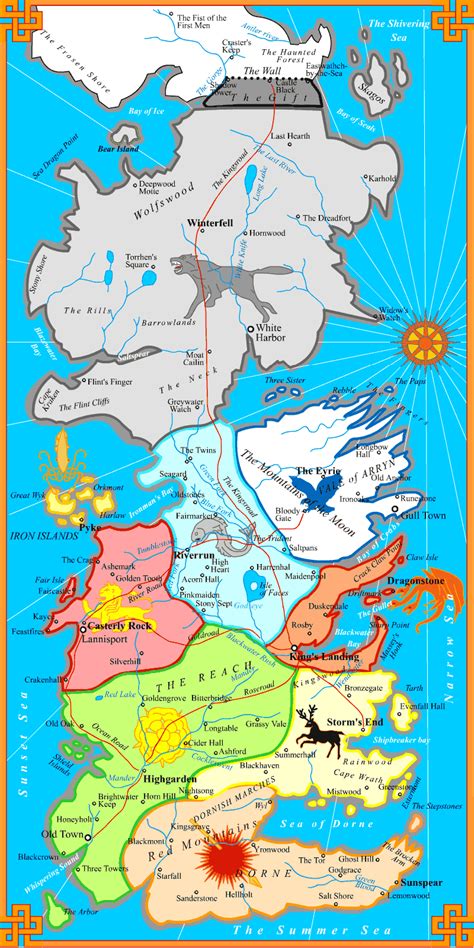 Map Of Westeros The Citadel Maps Of The World