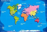 Printable World Map For Kids With Country Labels - Tedy Printable ...