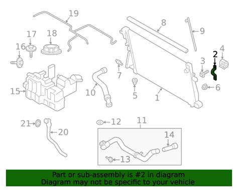 2020 2022 Ford Oem Auxiliary Radiator Support Bracket Lc3z 8a193 A