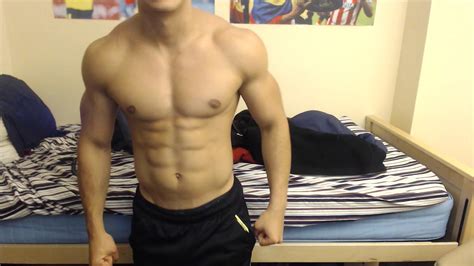 Colombian Ripped 8 Pack Abs Flexing Big Muscles Skype