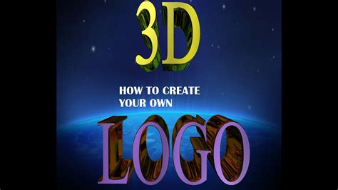 How To Make Your Custom 3d Logo Youtube
