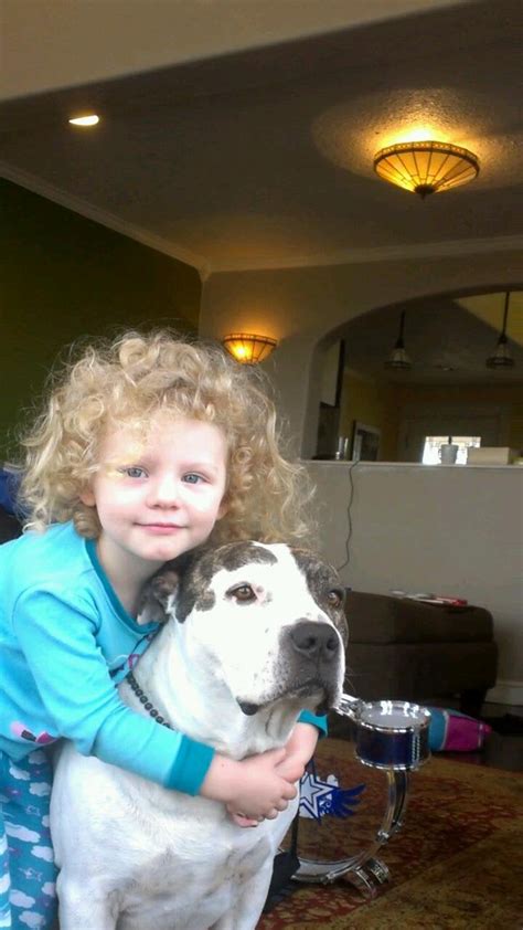 Just A Girl And Her Vicious Pit Bull Aww