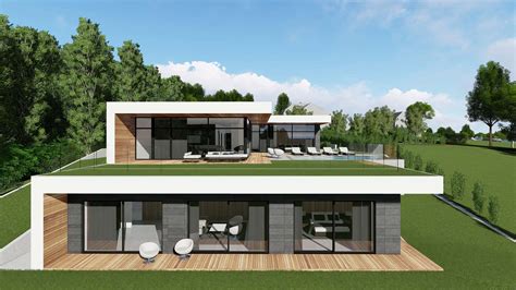Modern Unexpected Concrete Flat Roof House Plans Small Design Ideas