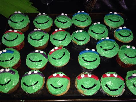 Keegans Teenage Mutant Ninja Turtles Cupcakes Cupcake Cakes Ninja