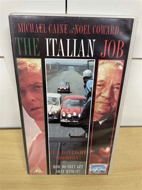 The Italian Job Vhs Video Cassette Michael Caine Noel Coward Picclick