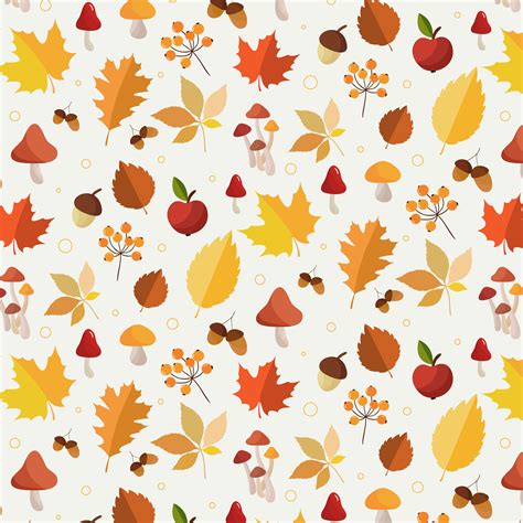 Autumn Leaves Pattern 569904 Vector Art At Vecteezy