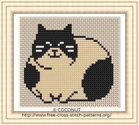 Cat 4 Free And Easy Printable Cross Stitch Pattern Free Cross