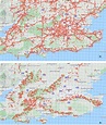 South East England distribution maps of (a) Danish scurvy-grass ...
