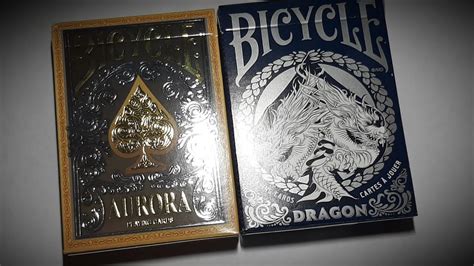 Bicycle jumbo index playing cards 2 decks red blue poker 88 solitaire games. Deck Review: The AURORA and DRAGON Bicycle Decks! - YouTube