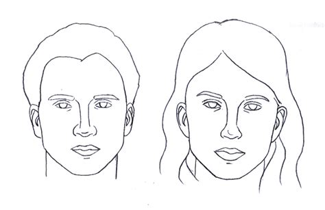 Female Face Drawing Outline At Getdrawings Free Download