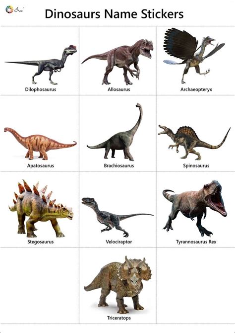 Dinosaurs Names In English Pictures Videos Charts Ira Parenting