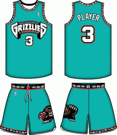One is a subtle— not so subtle change— as the team becomes the affiliate of the. Vancouver Grizzlies Road Uniform - National Basketball Association (NBA) - Chris Creamer's ...