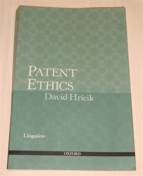 Patent Ethics Litigation By David Hricik Ebay