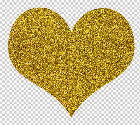 Ilustración brillante en forma de corazón purpurina dorada corazón dorado corazón oro