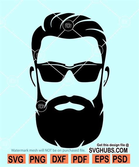 Embellishments Craft Supplies And Tools Beard Svg Beard Oil Svg Face With