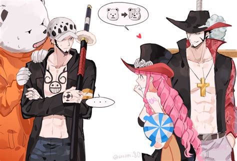 Trafalgar Law Perona Kumacy And Bepo One Piece Drawn By Joman Danbooru