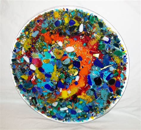 Omega Glass Fused Glass Art That S Ridiculously Cool My Starry Night Fused Glass Plate