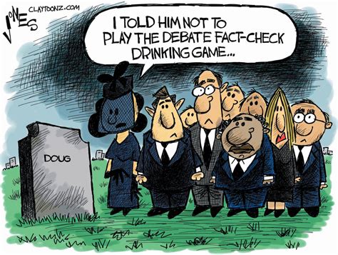A comedy podcast hosted by morgan hillebrand. CARTOON: "Debate Fact-check Drinking Game" - The ...