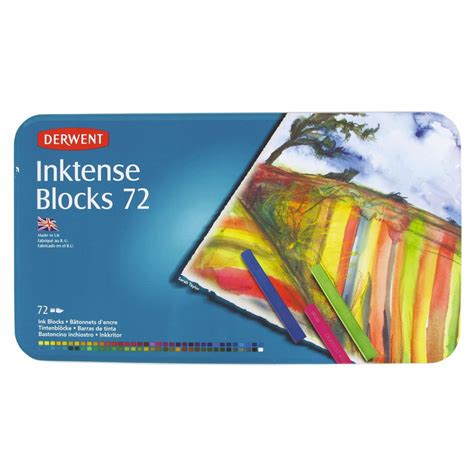 Derwent Inktense Colour Blocks Set 12 Or 24 Inktense Blocks Derwent