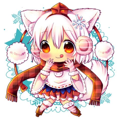 Safebooru 1girl Adapted Costume Amber Eyes Animal Ears Blush Chibi