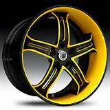 Yellow And Black 24 Inch Rims Images
